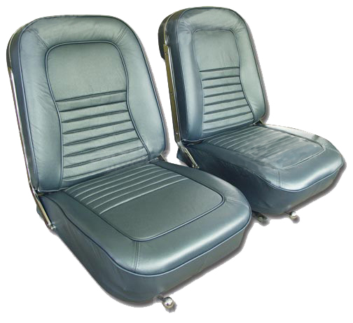 1967 Corvette Leather Seat Cover Set  (Teal Blue)