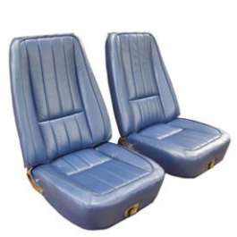 1969 Corvette Leather Seat Cover Set  (Bright Blue)