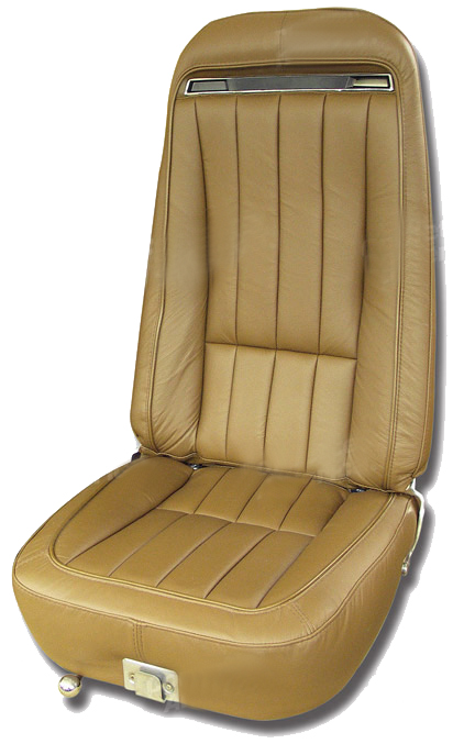 1970 Corvette Leather Seat Cover Set (Brown)  Exact Reproduction
