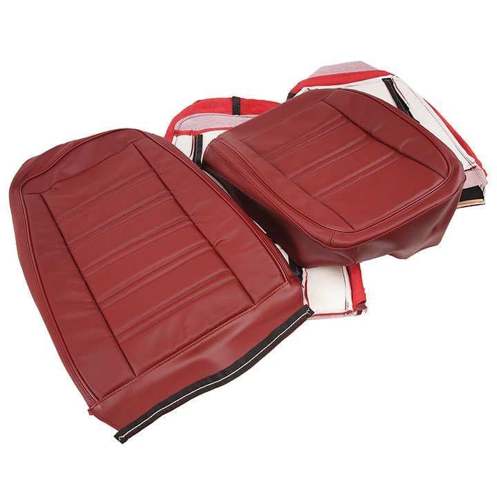 1975 Corvette Leather Seat Cover Set (Oxblood) Exact Reproduction