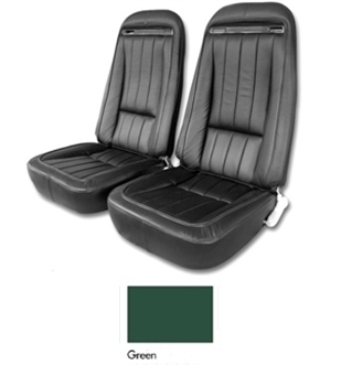 1971 Corvette Leather Seat Cover Set (Green)