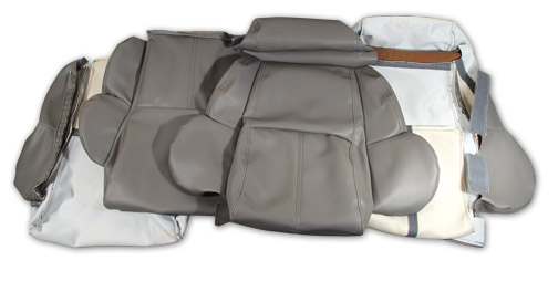 1990-1991 Corvette Leather-Like Standard Seat Cover Set (Gray)