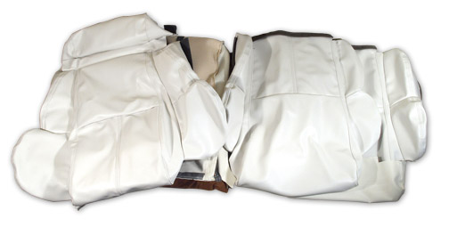 1992 Corvette Leather-Like Standard Seat Cover Set (White)