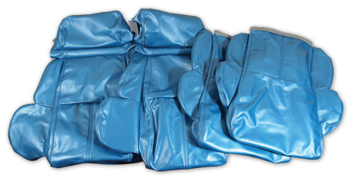 1989 Corvette Leather Standard Cover Set (Blue)