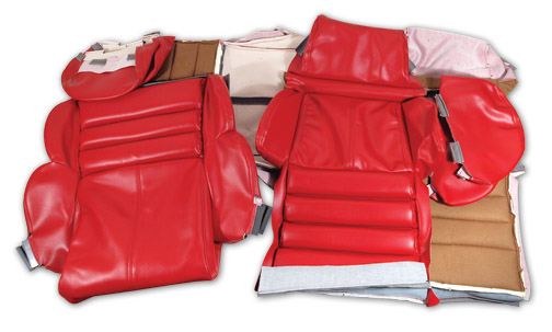 1989-1990 Corvette Leather-Like Sport Cover Set (Red)