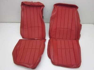 1969 Corvette Leather-Like Seat Cover Set (Red)