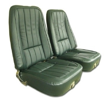1969 Corvette Leather-Like Seat Cover Set (Green)