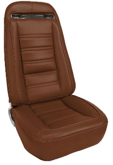 1970 Corvette Leather-Like Seat Cover Set (Brown)