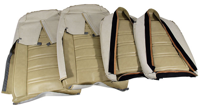 1975 Corvette Leather-Like Seat Cover Set (Neutral)
