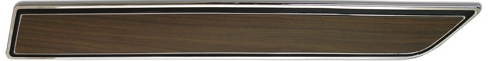 1970-1976 Corvette RH Door Panel Insert Plate (Walnut)