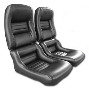 1979-1980 Corvette Mounted Leather-Like Seats   (2 inch Side Panel)