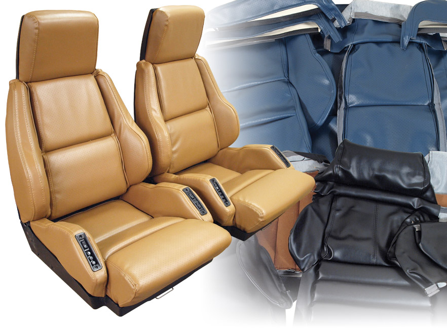 1991-1992 Corvette Leather-Like Sport Seat Cover Set 