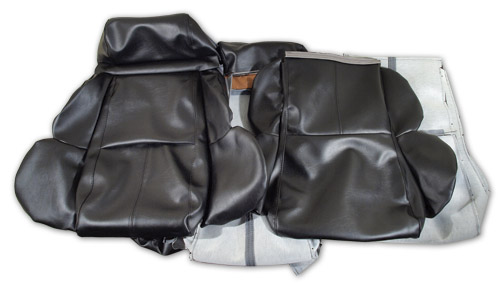 1993 Corvette Leather-Like Standard Seat Cover Set (Black)
