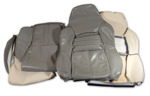 1994-1996 Corvette Leather-Like Standard Seat Cover Set (Gray)