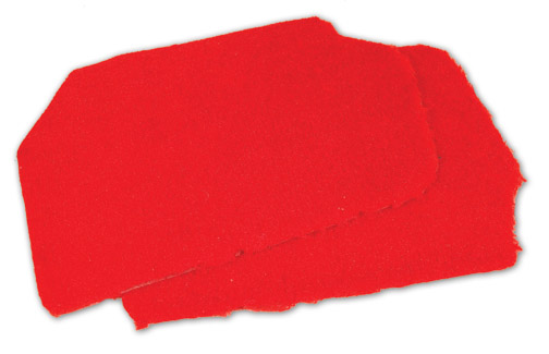 1993 Corvette Front Speaker Cover Carpet (Red) Cut Pile