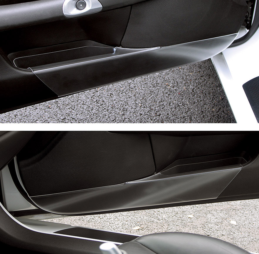 2005-2013 Corvette Door Panel Clear Kick High Impact Guards