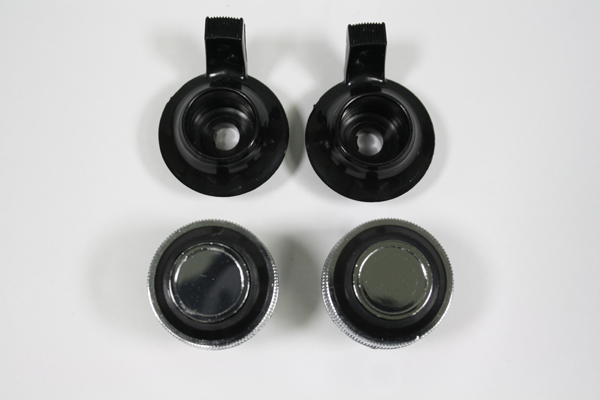1977-1980 Corvette Radio Knob Tuning and Volume and Spacers (4 Pieces)