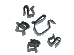 1963-1965 Corvette Horn Wire S-Clip Set (5 Pieces - 1 Large and 4 Small Clips)