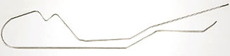 1968-1977 Corvette Fuel Line - Front to Rear (Stainless Steel)