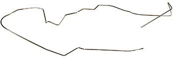 1978-1982 Corvette Fuel Line - Front to Rear (Stainless Steel)