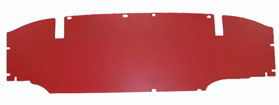 1958 Corvette Molded Trunk Liner without Power Top (Red)
