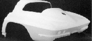 1963-1966 Corvette Coupe Rear Upper Deck without Roof