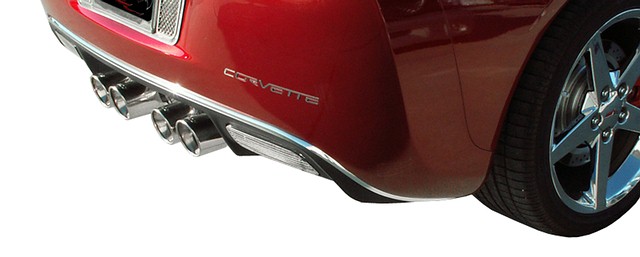 2005-2013 Corvette Rear Lower Valance Bright Chrome Trim
