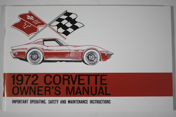 1972 Corvette 1972 Owner's Manual