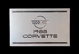 1988 Corvette 1988 Owner's Manual