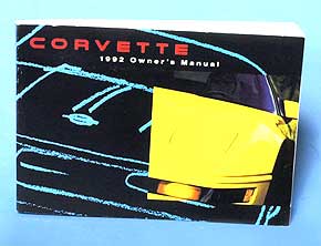 1992 Corvette 1992 Owner's Manual