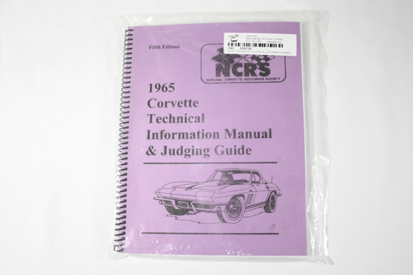 1965 Corvette NCRS Judging & Technical Information Manual