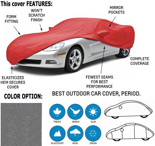 1997-2004 Corvette C5 Ext Car Cover (Gray)