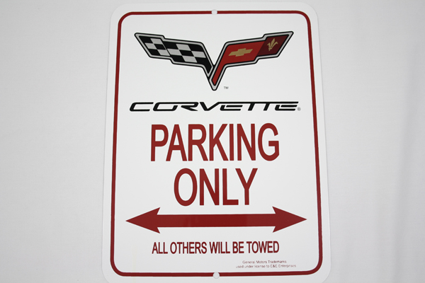 2005-2013 Corvette PARKING SIGN C6 05-13