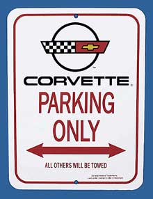 1984-1996 Corvette Parking Sign C4 84-96
