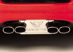 1997-2003 Corvette Exhaust Plate Logo Stock Exhaust 97-03