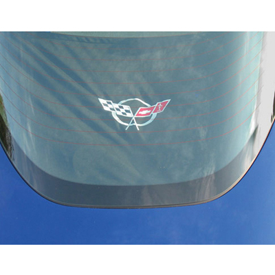1997-2004 Corvette Coupe Rear Cargo Shade - C5 Logo