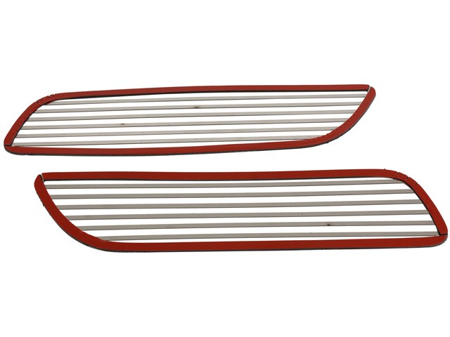 2005-2013 Corvette C6 AND Z06 STAINLESS STEEL BACK-UP GRILLES 2 PIECES SET