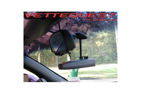 2001-2004 Corvette MOUNT YOUR RADAR DETECTOR FROM THE INSIDE MIRROR BRACKET WITH A CLEAR LINE IF SIGHT. THIS BRACKET W