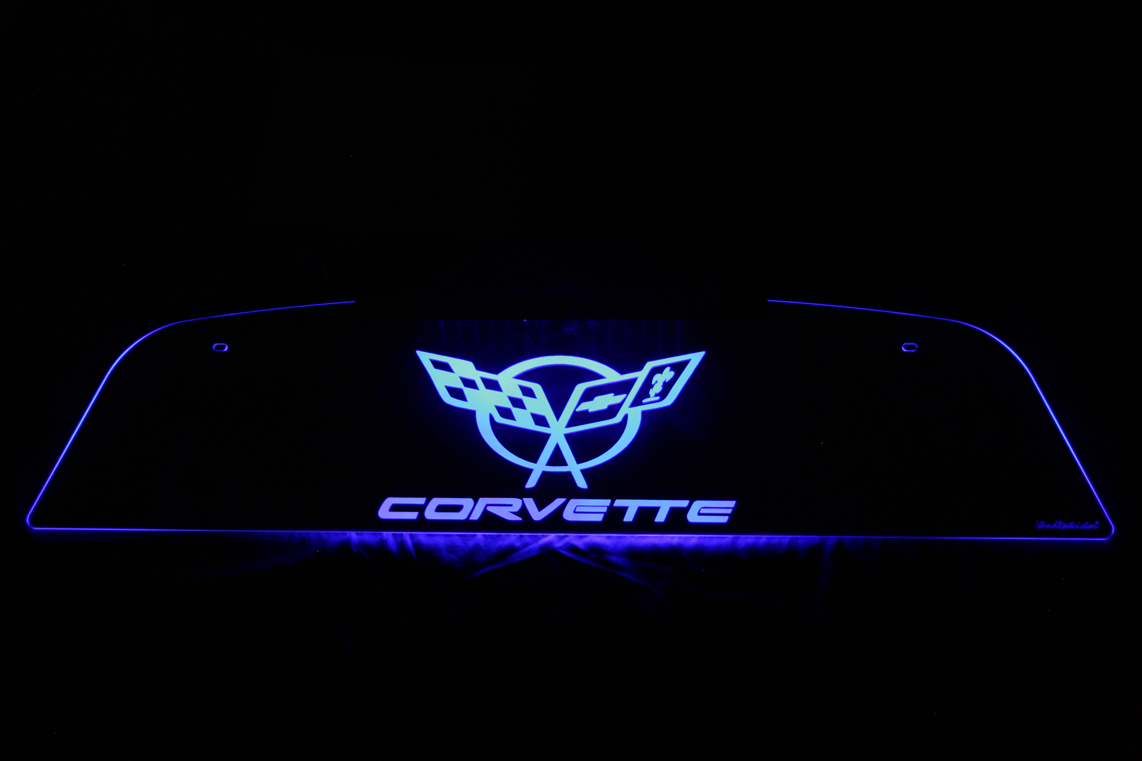 1997-2004 Corvette C5 COUPE WINDRESTRICTOR ETCHED AND ILLUMINATED  97-04