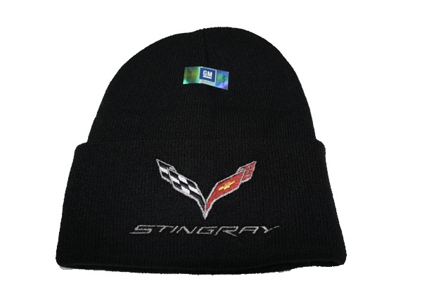 0 Corvette STINGRAY FLAG KNIT HAT WITH CUFF