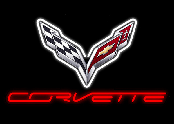 2014-2017 Corvette C7 NEON SIGN W/ CORVETTE RED NEON