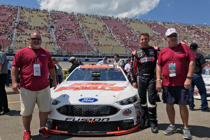 The Pahl family at the Michigan NASCAR Race