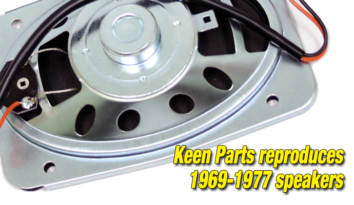 Keen Parts는 귀에 음악입니다 – New Correct 1969 – 1977 Corvette 스피커