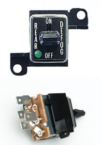 Corvette Rear Window Defrost Switch C3 370152 Rear Window Defrost Switch