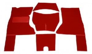 280146 Red Carpet Set 1953-1955 Corvette Carpet Set 1953-1955 Red