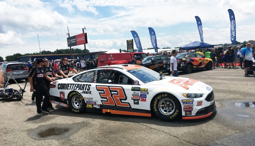 #32 Go Fas Racing headed to the track