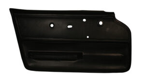 1967-1967 Corvette Coupe Standard Door Panel Rh (black) with Metal Support & Felt