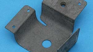 1963-1967 Corvette RH Convertible Body Mounting Reinforcement Bracket #4 with Weld Nut