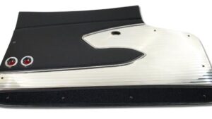 1961-1961 Corvette Deluxe Door Panel - Pair with Metal Support (Black)