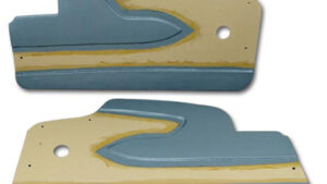 1958-1958 Corvette Door Panel Assembly - Pair without Upper Support